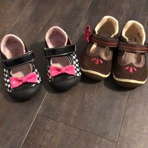 Stride rite 5m 5w Minnie brown shoes toddler inf
